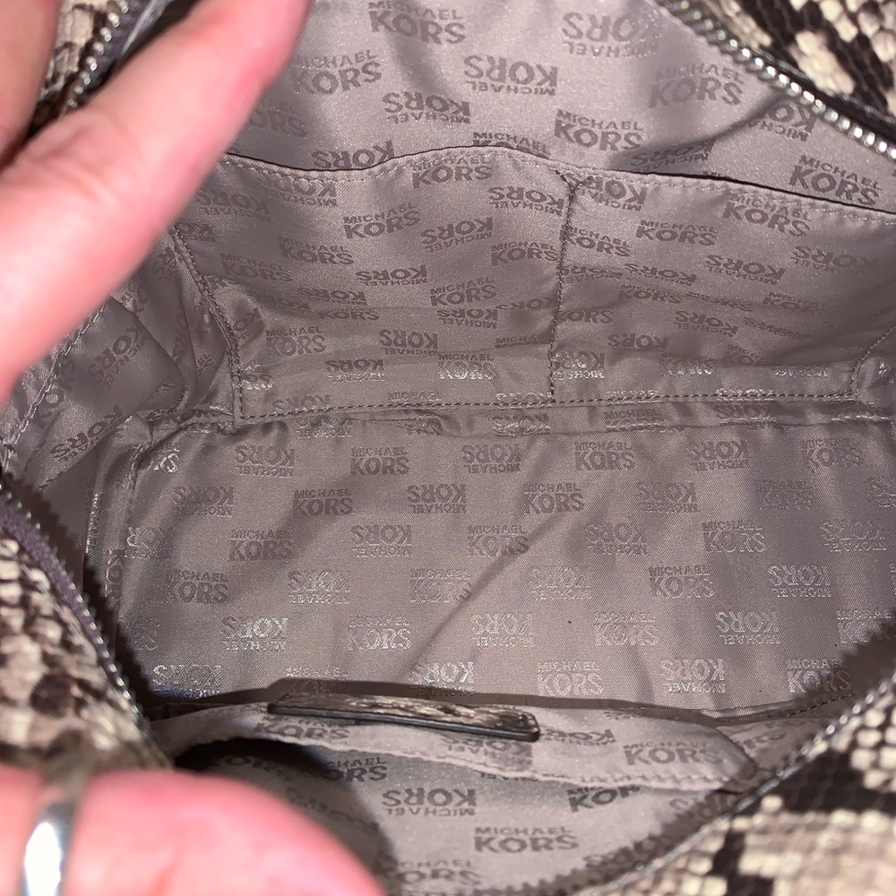 Michael Kors Python purse set - Picture 4 of 5